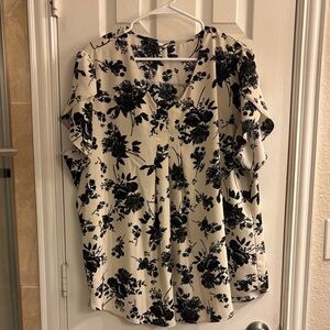 Floral Print Women's Top